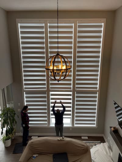 Custom blinds installation by The Blind Ottawa